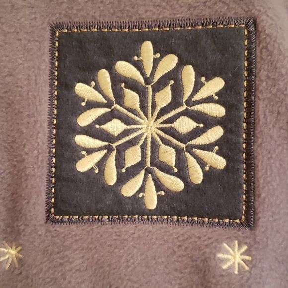 NWOT Croft & Barrow Blue Fleece Cardigan Sz L - Picture 6 of 7